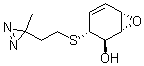 (1R,2R,3R,6S)-rel-3-[[2-(3-Methyl-3H-diazirin-3-yl)ethyl]thio]-7-oxabicyclo[4.1.0]hept-4-en-2-ol molecular structure (CAS 136353-70-3)