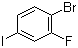 structure of CAS# 136434-77-0, 4-Bromo-3-fluoroiodobenzene