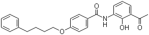 3'-[4-(4-Phenylbutoxy)benzoylamino]-2'-hydroxyacetophenone molecular structure (CAS 136450-06-1)