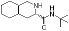 N-(tert-Butyl)decahydroisoquinoline-3-carboxamide molecular structure (CAS 136465-81-1)