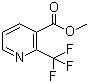 structure of CAS# 136483-17-5, Methyl 2-(trifluoromethyl)nicotinate;2-Trifluoromethylnicotinic acid methyl ester
