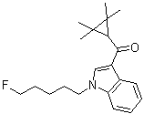 结构式 CAS# 1364933-54-9, [1-(5-氟戊基)-1H-吲哚-3-基](2,2,3,3-四甲基环丙基)甲酮