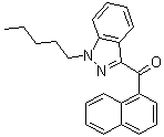1-Naphthalenyl(1-pentyl-1H-indazol-3-yl)methanone molecular structure (CAS 1364933-55-0)