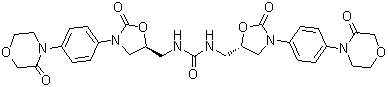 N,N'-Bis[[(5S)-2-oxo-3-[4-(3-oxo-4-morpholinyl)phenyl]-5-oxazolidinyl]methyl]urea molecular structure (CAS 1365267-35-1)