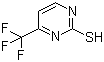 结构式 CAS# 136547-17-6, 4-(三氟甲基)-2-巯基嘧啶; 2-巯基-4-(三氟基甲基)嘧啶