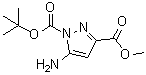 5-Amino-1H-pyrazole-1,3-dicarboxylic acid 1-(1,1-dimethylethyl) 3-methyl ester molecular structure (CAS 1365559-11-0)