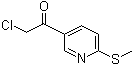 5-(Chloroacetyl)-2-(methylthio)pyridine molecular structure (CAS 136592-10-4)