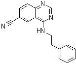 structure of CAS# 1366002-50-7, Senexin A;4-[(2-Phenylethyl)amino]-6-quinazolinecarbonitrile