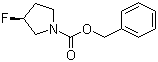 N-Cbz-3(S)-fluoropyrrolidine molecular structure (CAS 136725-52-5)
