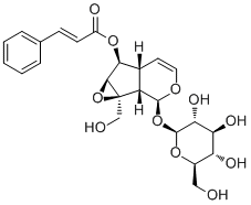 6-O-肉桂酰梓醇分子结构 (CAS 136807-41-5)