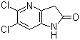 5,6-Dichloro-1H-pyrrolo[3,2-b]pyridin-2(3H)-one molecular structure (CAS 136888-26-1)