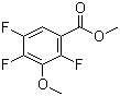 2,4,5-三氟-3-甲氧基苯甲酸甲酯分子结构 (CAS 136897-64-8)