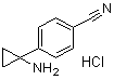 结构式 CAS# 1369512-65-1, 4-(1-氨基环丙基)苯甲腈盐酸盐