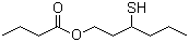 3-Mercaptohexyl butyrate molecular structure (CAS 136954-21-7)