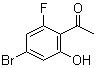 structure of CAS# 1369594-41-1, 1-(4-Bromo-2-fluoro-6-hydroxyphenyl)ethanone