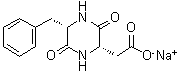 (2S-cis)-3,6-Dioxo-5-(phenylmethyl)-2-piperazineacetic acid monosodium salt molecular structure (CAS 136983-81-8)