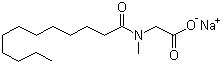 structure of CAS# 137-16-6, Sarkosyl;Sodium lauroylsarcosinate; Sodium N-lauroylsarcosinate; Sodium N-dodecanoyl-N-methylglycinate; N-Methyl-N-(1-oxododecyl)glycine sodium salt