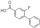 2-氟[1,1'-联苯]-4-羧酸分子结构 (CAS 137045-30-8)