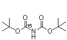 Imidodicarbonic-<sup>15</sup>N acid bis(1,1-dimethylethyl) ester molecular structure (CAS 137052-25-6)