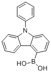 (9-Phenyl-9H-carbazol-4-yl)boronic acid molecular structure (CAS 1370555-65-9)