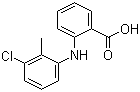 structure of CAS# 13710-19-5, Tolfenamic acid;N-(3-Chloro-ortho-tolyl) anthranilic acid