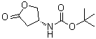 [(3R)-Tetrahydro-5-oxo-3-furanyl]carbamic acid 1,1-dimethylethyl ester molecular structure (CAS 137105-97-6)