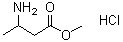 3-Aminobutanoic acid methyl ester hydrochloride molecular structure (CAS 137132-12-8)