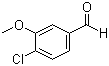 structure of CAS# 13726-16-4, 3-Methoxy-4-chlorobenzaldehyde;4-Chloro-3-methoxybenzaldehyde