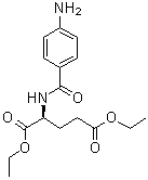structure of CAS# 13726-52-8, N-(4-Aminobenzoyl)-L-glutamic acid diethyl ester;NSC 82885