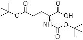 Boc-L-glutamic acid 5-tert-butyl ester molecular structure (CAS 13726-84-6)