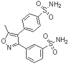 3-[4-[4-(Aminosulfonyl)phenyl]-5-methyl-3-isoxazolyl]benzenesulfonamide molecular structure (CAS 1373038-59-5)