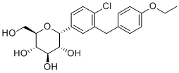 1R-Dapagliflozin molecular structure (CAS 1373321-04-0)