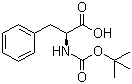 N-(tert-Butoxycarbonyl)-L-phenylalanine molecular structure (CAS 13734-34-4)