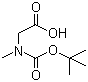 N-Boc-sarcosine molecular structure (CAS 13734-36-6)