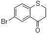 6-Bromo-2,3-dihydro-4H-1-benzothiopyran-4-one molecular structure (CAS 13735-13-2)