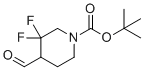 Tert-butyl 3,3-difluoro-4-formylpiperidine-1-carboxylate molecular structure (CAS 1373503-65-1)