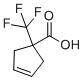 1-(Trifluoromethyl)-3-cyclopentene-1-carboxylic acid molecular structure (CAS 1374328-81-0)