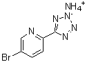 5-溴-2-(2H-四唑-5-基)吡啶氨盐分子结构 (CAS 1374651-37-2)
