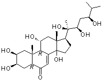 漏芦甾酮分子结构 (CAS 137476-71-2)