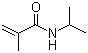 结构式 CAS# 13749-61-6, N-异丙基甲基丙烯酰胺