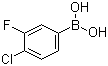 4-Chloro-3-fluorophenylboronic acid molecular structure (CAS 137504-86-0)