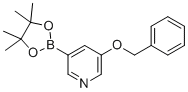 3-(Benzyloxy)-5-(4,4,5,5-tetramethyl-1,3,2-dioxaborolan-2-yl)pyridine molecular structure (CAS 1375302-99-0)