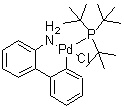 Chloro[(tri-tert-butylphosphine)-2'-amino[1,1'-biphenyl]-2-yl]palladium(II) molecular structure (CAS 1375325-71-5)