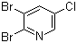 2,3-Dibromo-5-chloropyridine molecular structure (CAS 137628-17-2)
