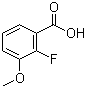 2-氟-3-甲氧基苯甲酸分子结构 (CAS 137654-20-7)