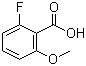 结构式 CAS# 137654-21-8, 2-氟-6-甲氧基苯甲酸