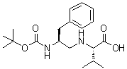 N-[(2S)-2-[[(1,1-Dimethylethoxy)carbonyl]amino]-3-phenylpropyl]-L-valine molecular structure (CAS 137828-53-6)