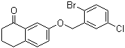 7-[(2-Bromo-5-chlorophenyl)methoxy]-3,4-dihydro-1(2H)-naphthalenone molecular structure (CAS 1378388-19-2)
