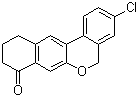 3-Chloro-10,11-dihydro-5H-benzo[d]naphtho[2,3-b]pyran-8(9H)-one molecular structure (CAS 1378388-20-5)