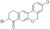 9-Bromo-3-chloro-10,11-dihydro-5H-benzo[d]naphtho[2,3-b]pyran-8(9H)-one molecular structure (CAS 1378388-22-7)